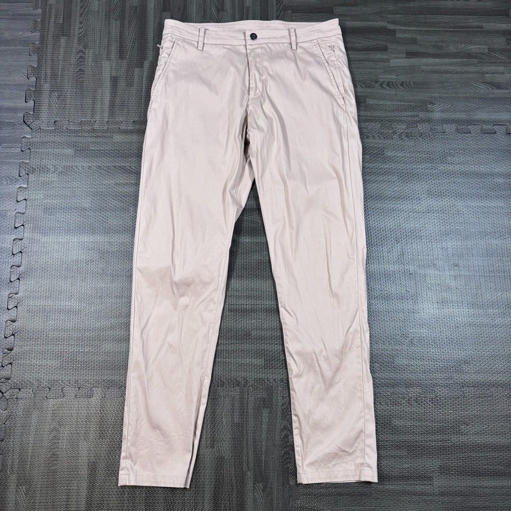 Birddogs Pants Men 32x32 Beige Khaki Lined Stretch Performance Tapered Boomstick
